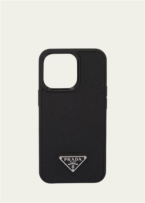 iphone 13 pro prada|Black Saffiano Leather Iphone 13 Pro Max Case .